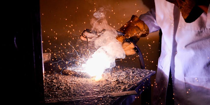 welding in a metalworking business