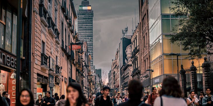 Mexican businesses in Mexico City.