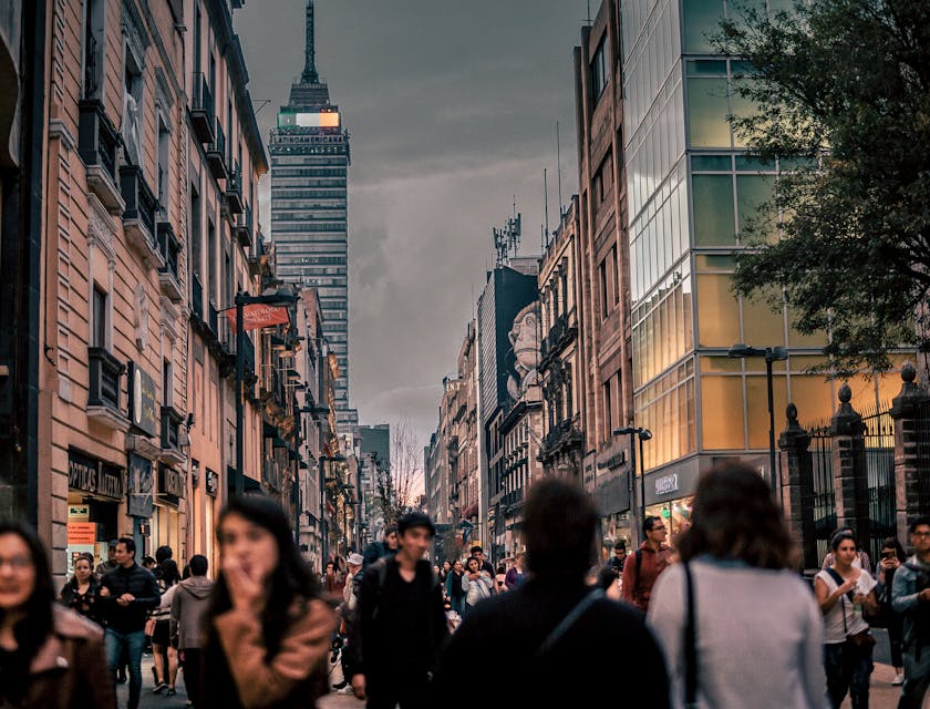 Mexican businesses in Mexico City.