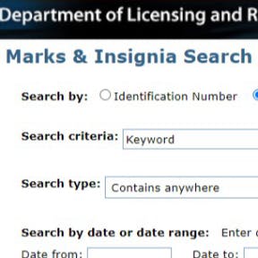 Perform a state trademark search.