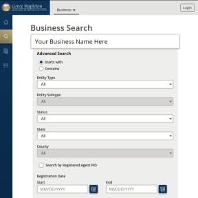 Go to the Montana Secretary of State (SOS) website.