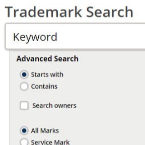 Perform a state trademark search.