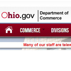 Contact the Ohio Department of Commerce.