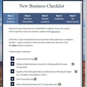 Review Nevada formation options.
