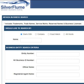 Navigate to the SilverFlume Business Portal.