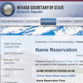 Reserva el nombre de tu empresa.