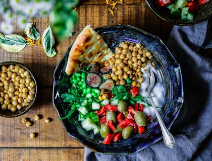 A classic bean dish served in a Nicaraguan restaurant.