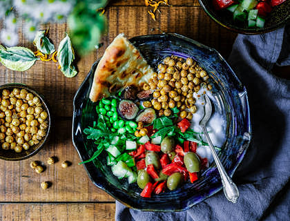 Un plat de haricots classique servi dans un restaurant nicaraguayen.