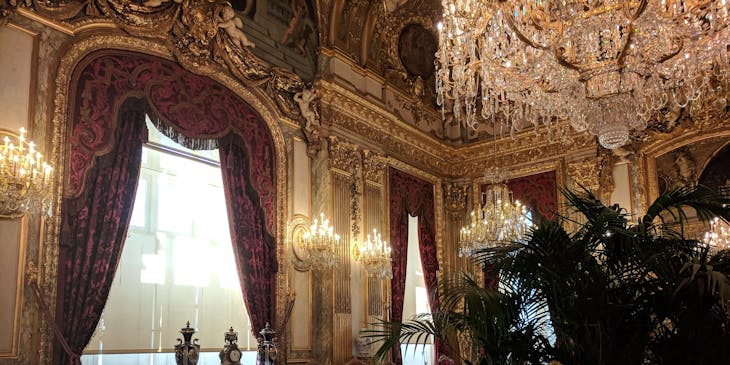 A decorative living room of a noble family.