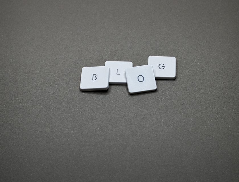 Un jeu de lettres épelant "blog".