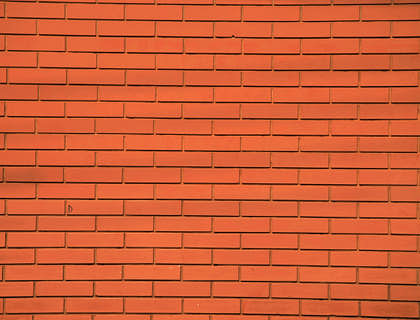 Una pared de ladrillos en una empresa de ladrillos