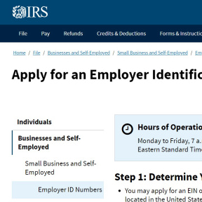 Obtain an Employer Identification Number (EIN).