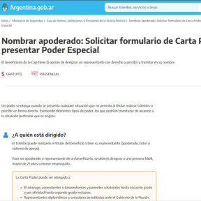 Otorga un poder notarial.