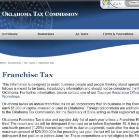 Pay franchise tax.