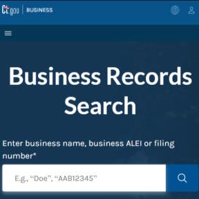 Perform a business search.