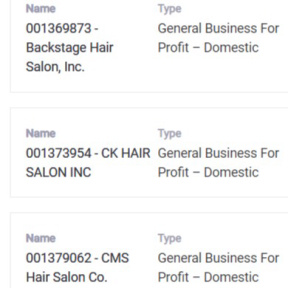 Perform a name availability search.