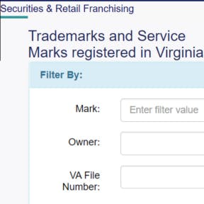 Perform trademark searches.