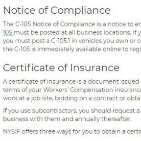 Get workers' compensation insurance.