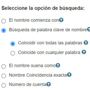 Realiza una búsqueda.