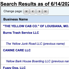 Realiza una búsqueda de disponibilidad de nombres.