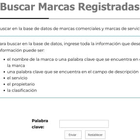 Realiza una búsqueda de marcas.