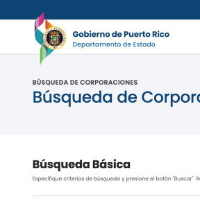 Dirígete al sitio web del DOS de Puerto Rico.