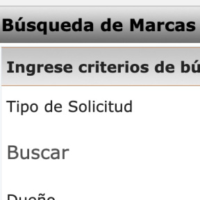 Realizar búsquedas de marcas registradas.