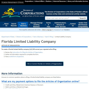 Registrar una LLC.