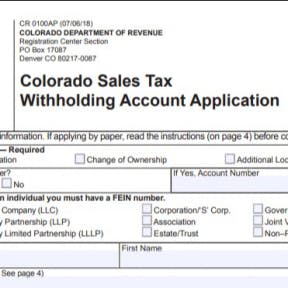 Register for sales tax.