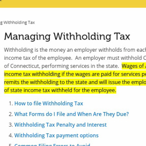 Register for withholding tax.