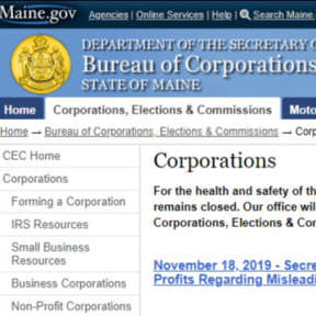 Register your business in Maine.
