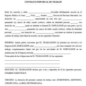 Registra el Contrato de Trabajo.