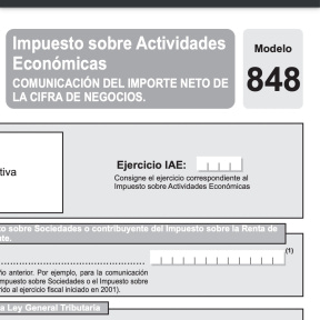 Rellenar impreso.