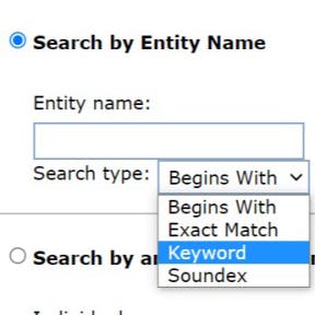 Repeat your search with different filters.