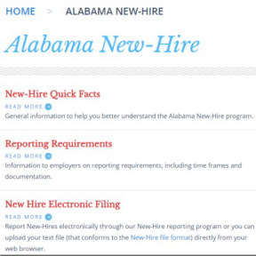 Report new hires.