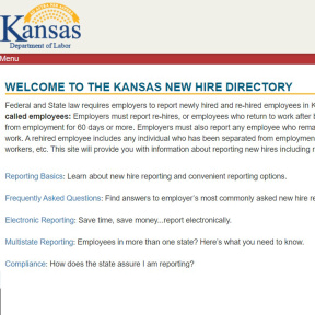 Report your employees to the New Hire Directory.