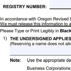 Reserve your business name.