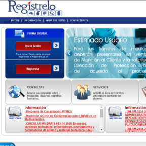 Registro Sanitario de Productos Específicos.
