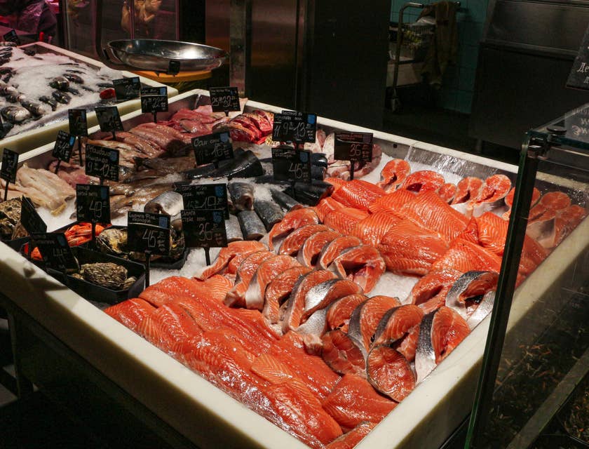 Noms de marché aux poissons et fruits de mer