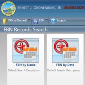 Search fictitious business names in your county.