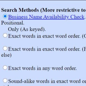 Select a search method.
