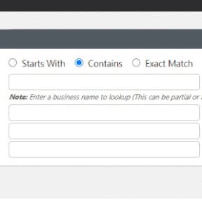 Select a search type.