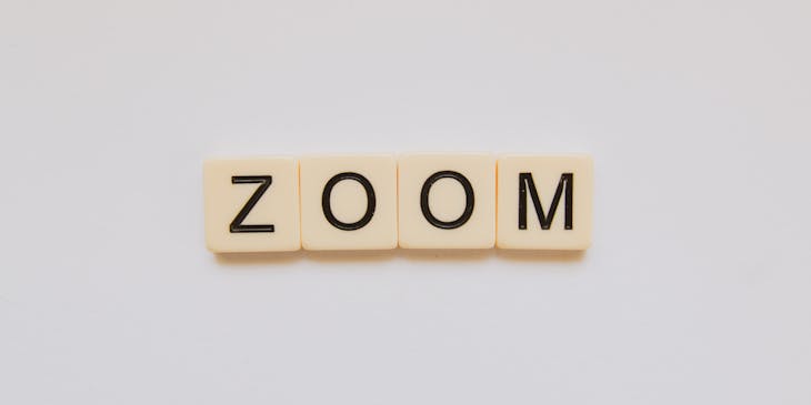 A short word made from Scrabble tiles.