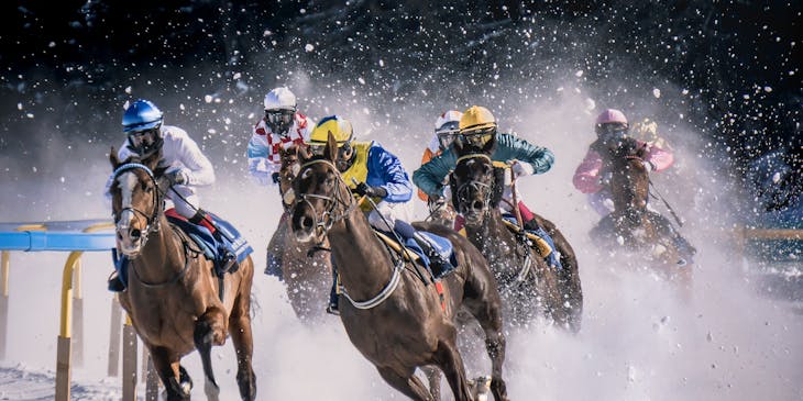 Horse race at betting mecca White Turf