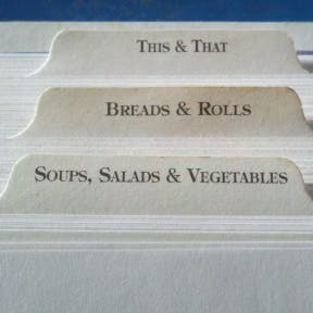 Piensa en tus ingredientes y en el menú.