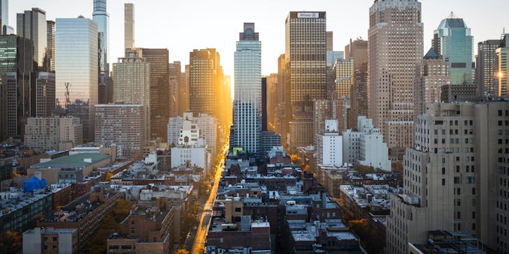 A traditional view of city scape.