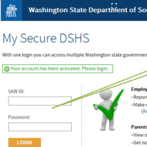 Utiliza el sitio web Secure Access Washington (SAW) para reportar a los nuevos empleados.
