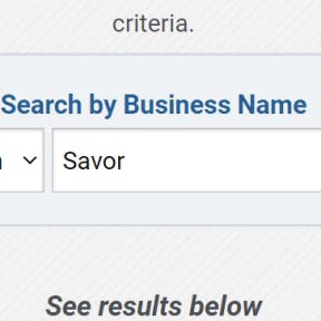 Use the online tool to search your business name.