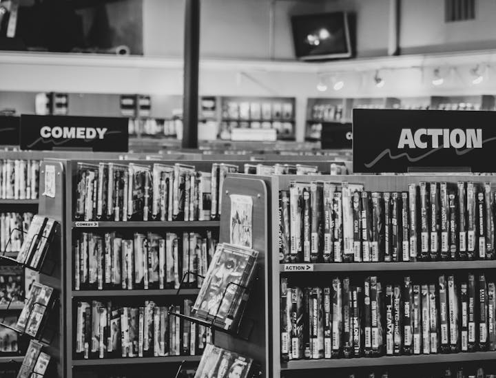 Noms de magasin de location de DVD et jeux vidéo