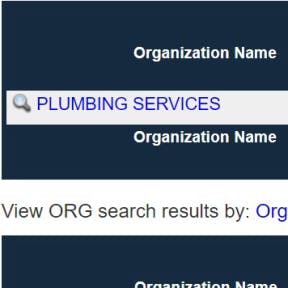 View the search results.